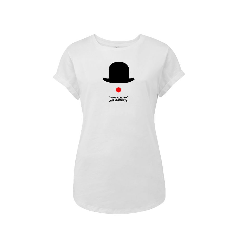 T-shirt femme « Je ne suis pas un numéro », Tissu blanc