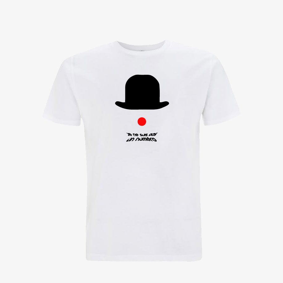 T-shirt homme « Je ne suis pas un numéro », Tissu blanc