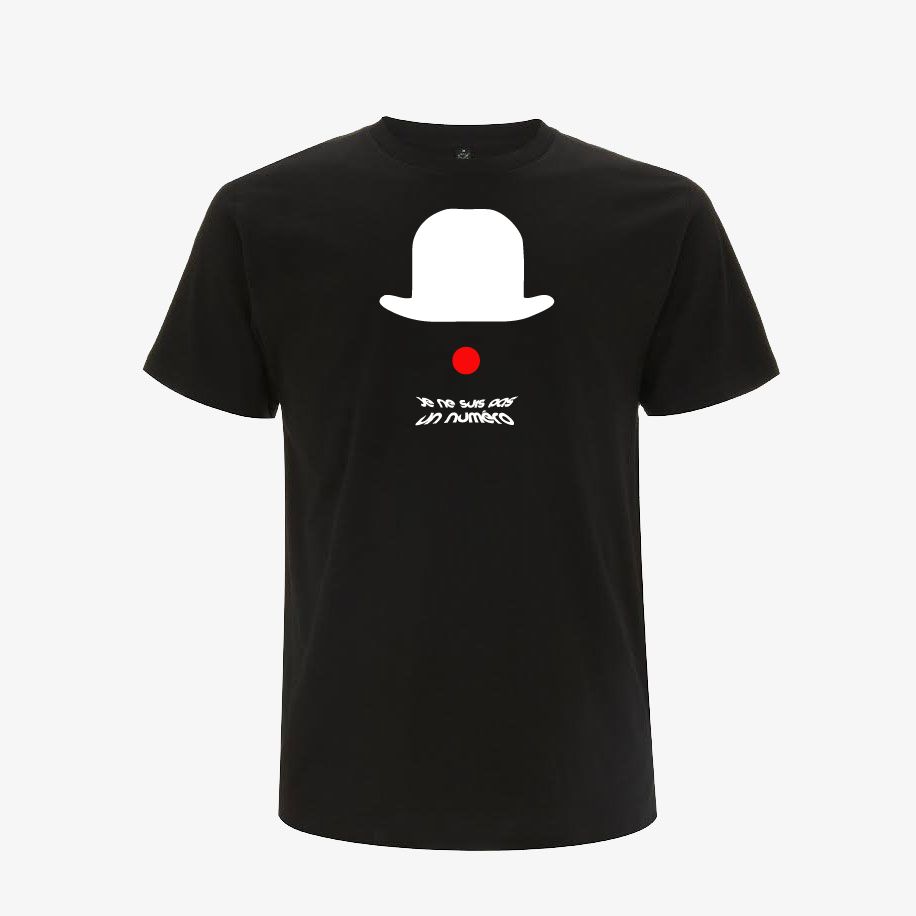 T-shirt homme « Je ne suis pas un numéro », Tissu noir