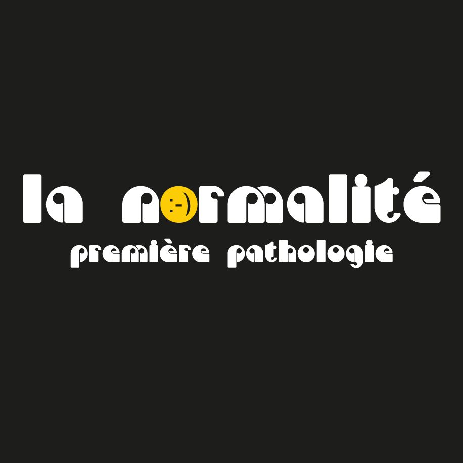 T-shirt femme « La normalité première pathologie », Tissu noir