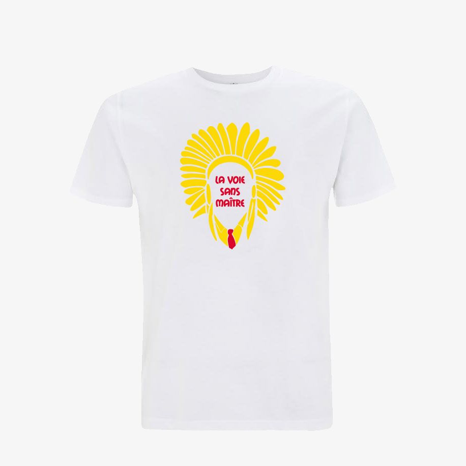 T-shirt homme « La voix sans maître », Tissu blanc
