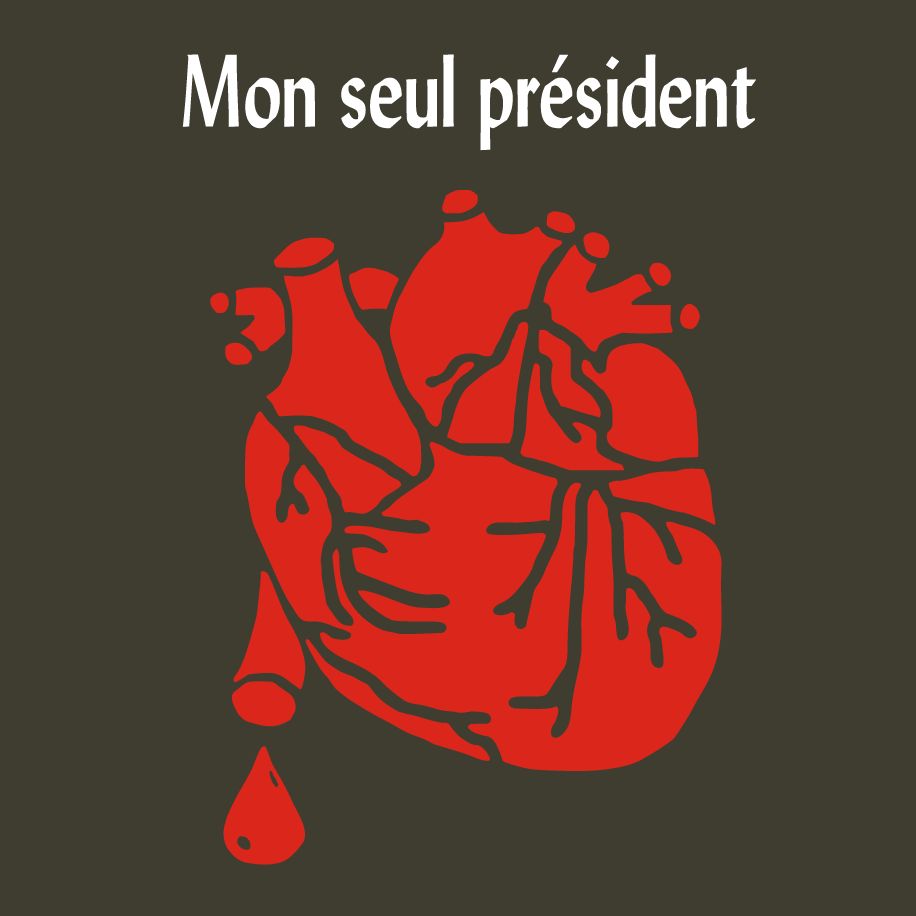 T-shirt homme « Mon seul président », Tissu kaki