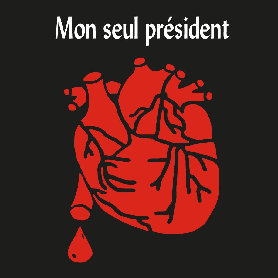 T-shirt homme « Mon seul président », Tissu noir